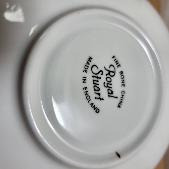 Vintage Royal Stuart Fine Bone China England Teacup and Saucer - Picture 10 of 16